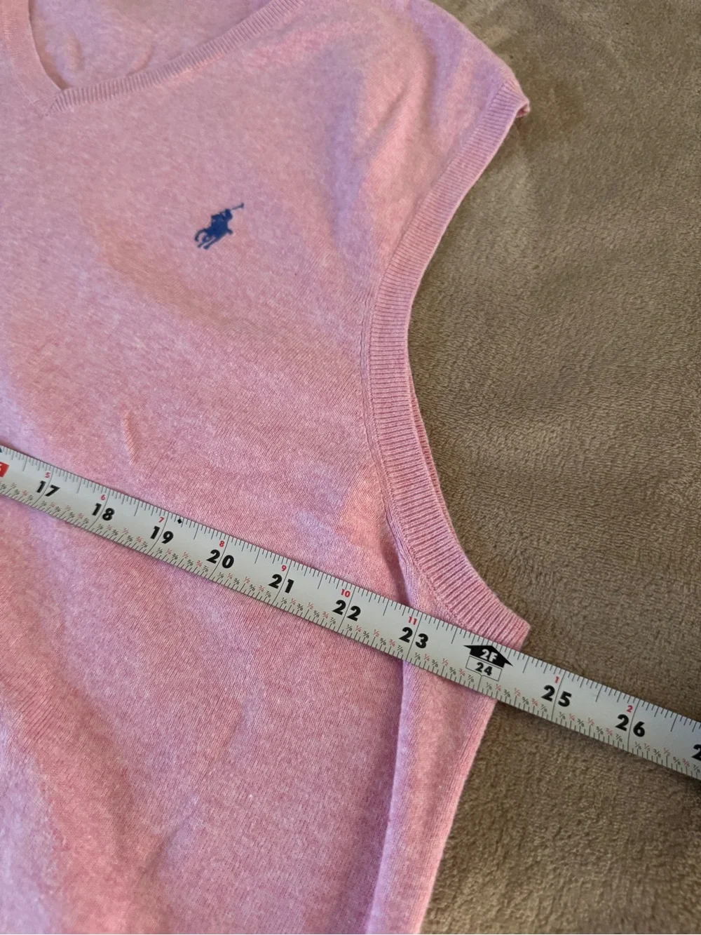 Polo Ralph Lauren Pink Pima Cotton Sweater Vest XXL Preppy Cottagecore Golf